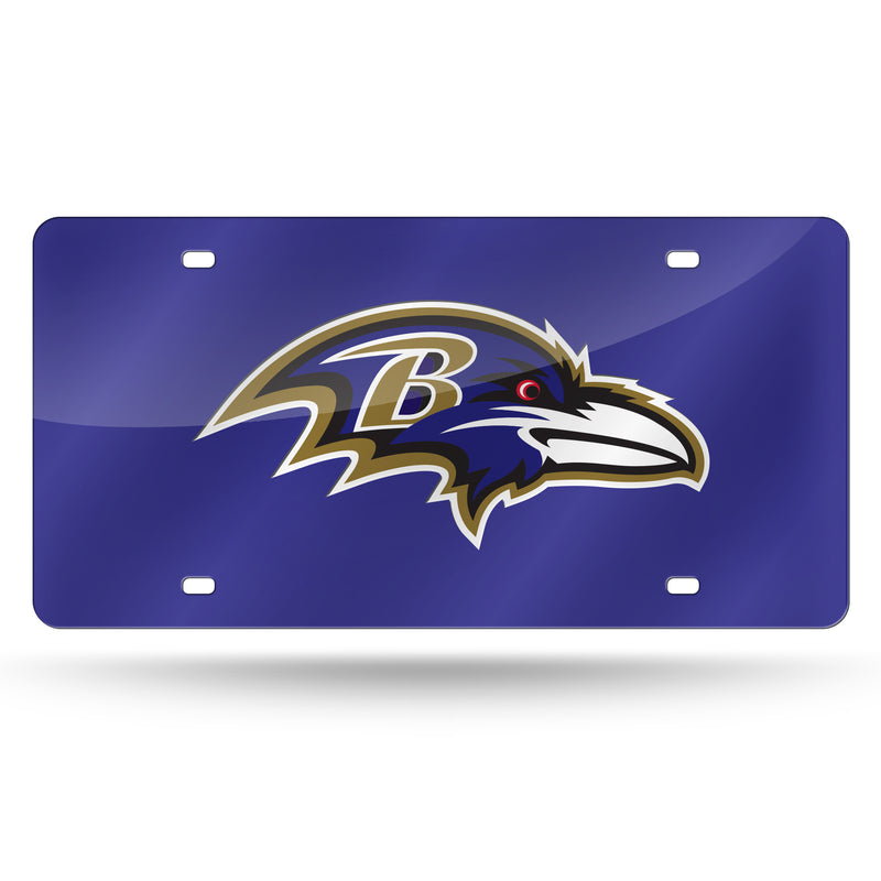 Baltimore Ravens Colored Laser Cut Auto Tag