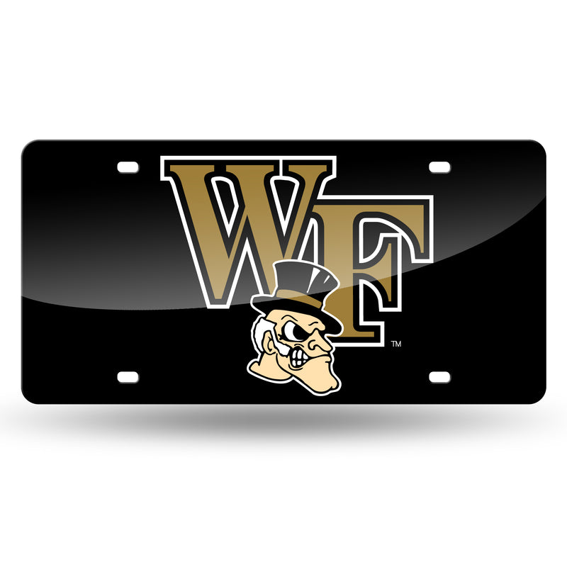 Wake Forest Demon Deacons Colored Laser Cut Auto Tag