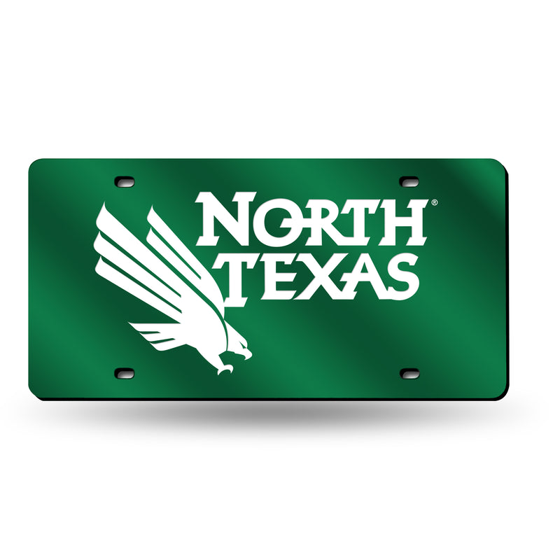 North Texas Mean Green Colored Laser Cut Auto Tag