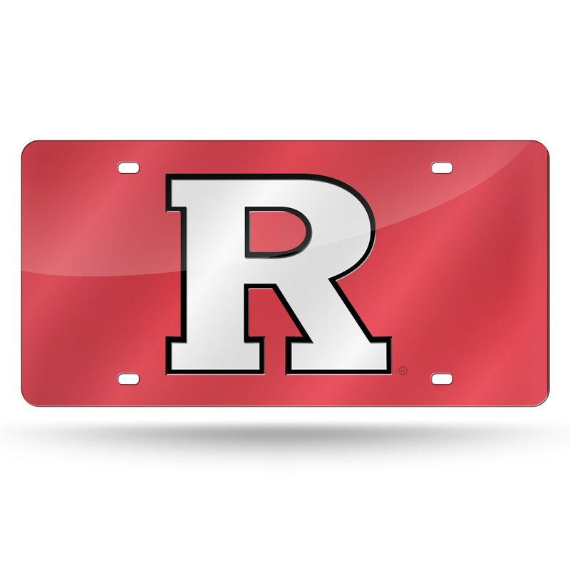 Rutgers Scarlet Knights Colored Laser Cut Auto Tag