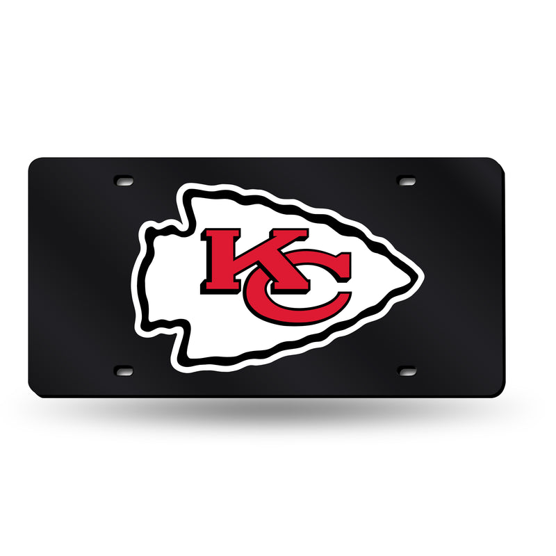 Kansas City Chiefs Colored Laser Cut Auto Tag