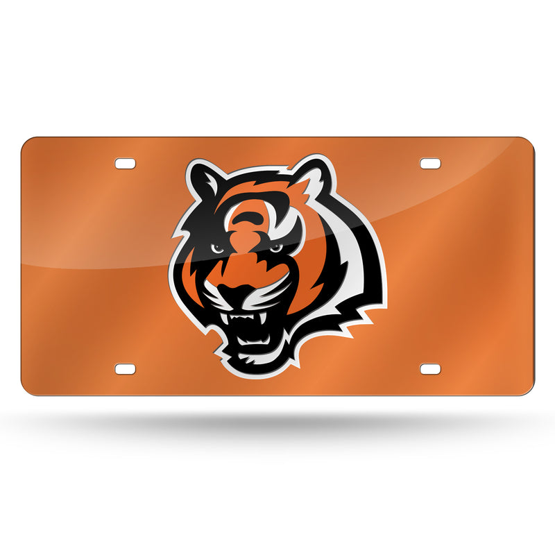 Cincinnati Bengals Colored Laser Cut Auto Tag