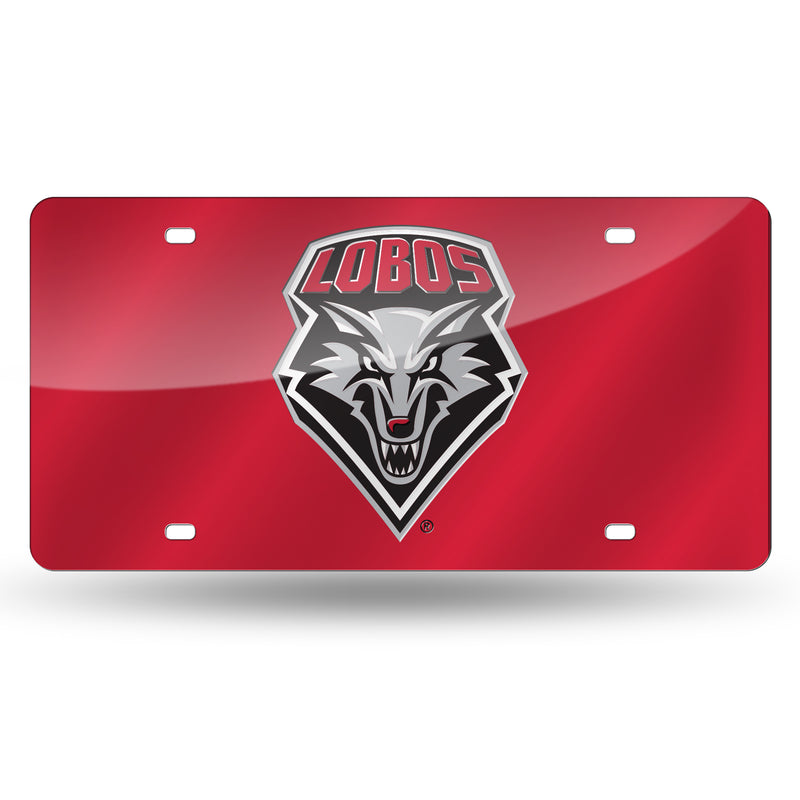 New Mexico Lobos Colored Laser Cut Auto Tag