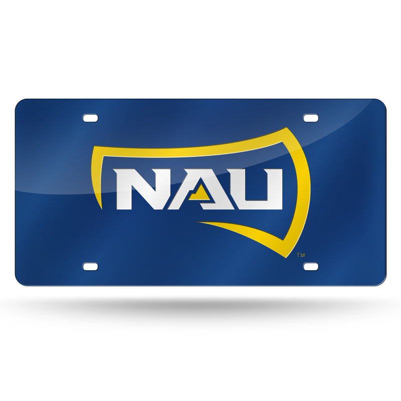 Northern Arizona Lumberjacks Colored Laser Cut Auto Tag