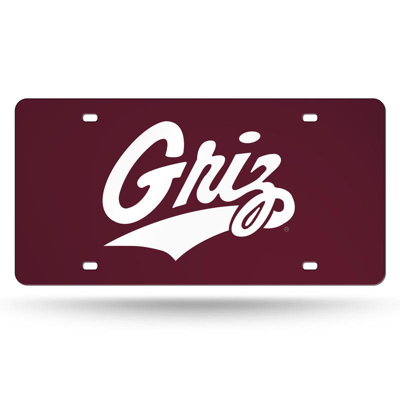 Montana Grizzlies Colored Laser Cut Auto Tag