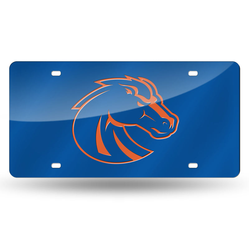 Boise State Broncos Colored Laser Cut Auto Tag