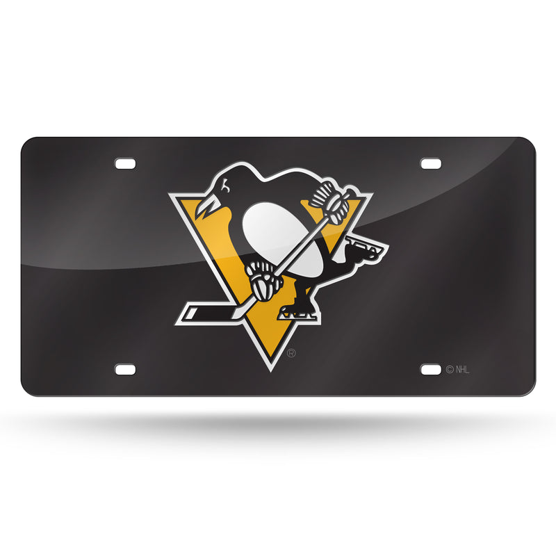 Pittsburgh Penguins Colored Laser Cut Auto Tag