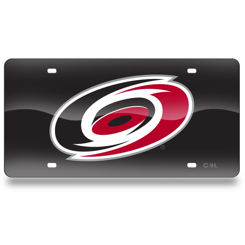 Carolina Hurricanes Colored Laser Cut Auto Tag