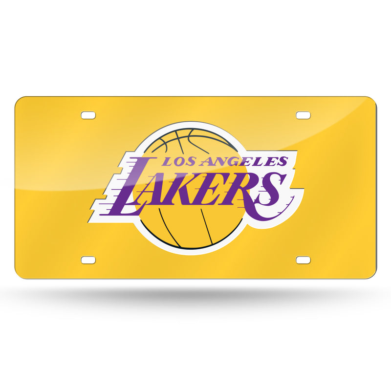 Los Angeles Lakers Colored Laser Cut Auto Tag