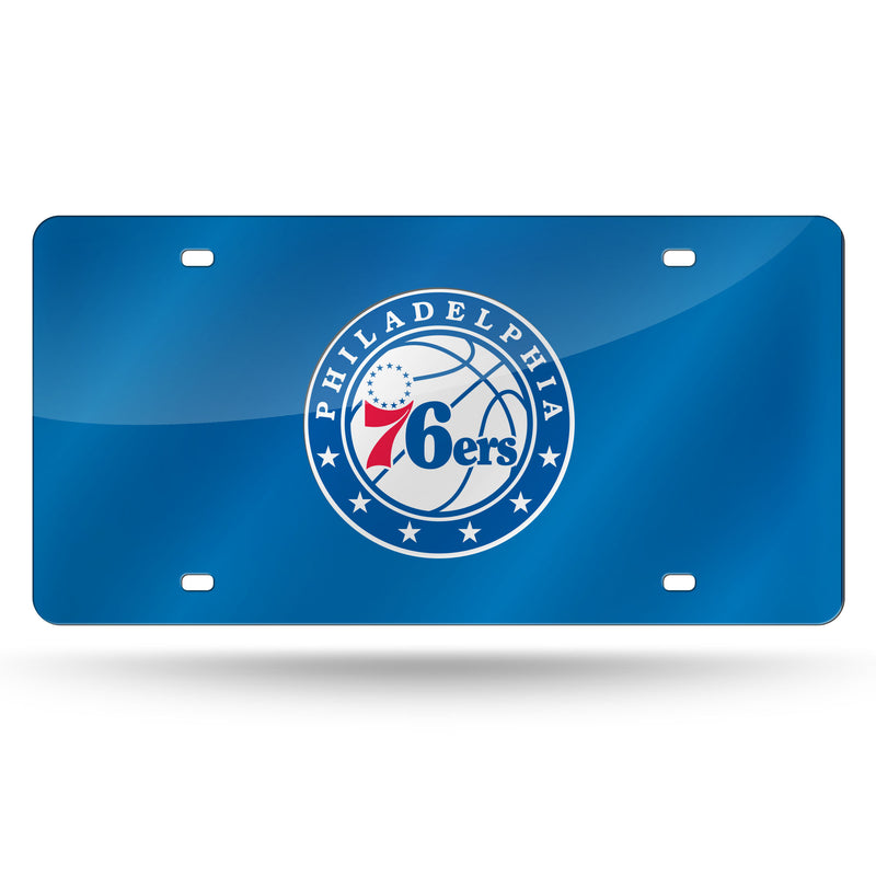 Philadelphia 76ers Colored Laser Cut Auto Tag