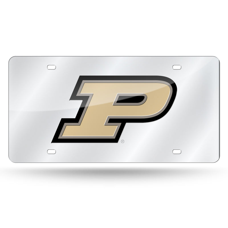 Purdue Boilermakers Silver Laser Cut Tag