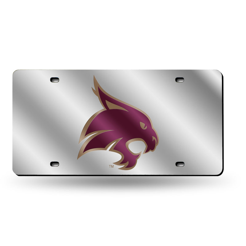 Texas State Bobcats Silver Laser Cut Tag