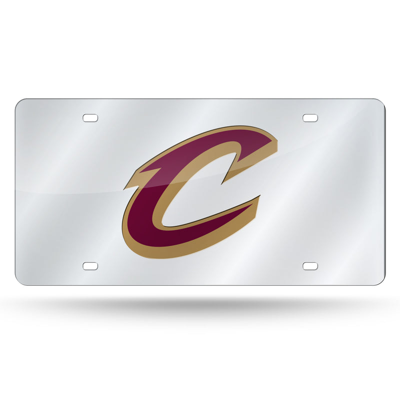 Cleveland Cavaliers Laser Cut Auto Tag (Silver)