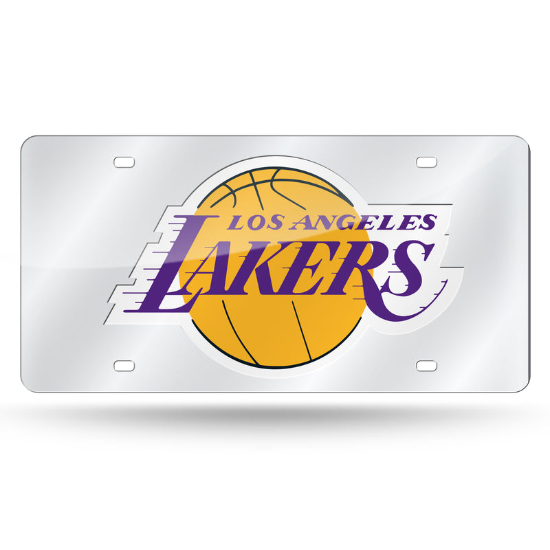 Los Angeles Lakers Silver Laser Cut Tag