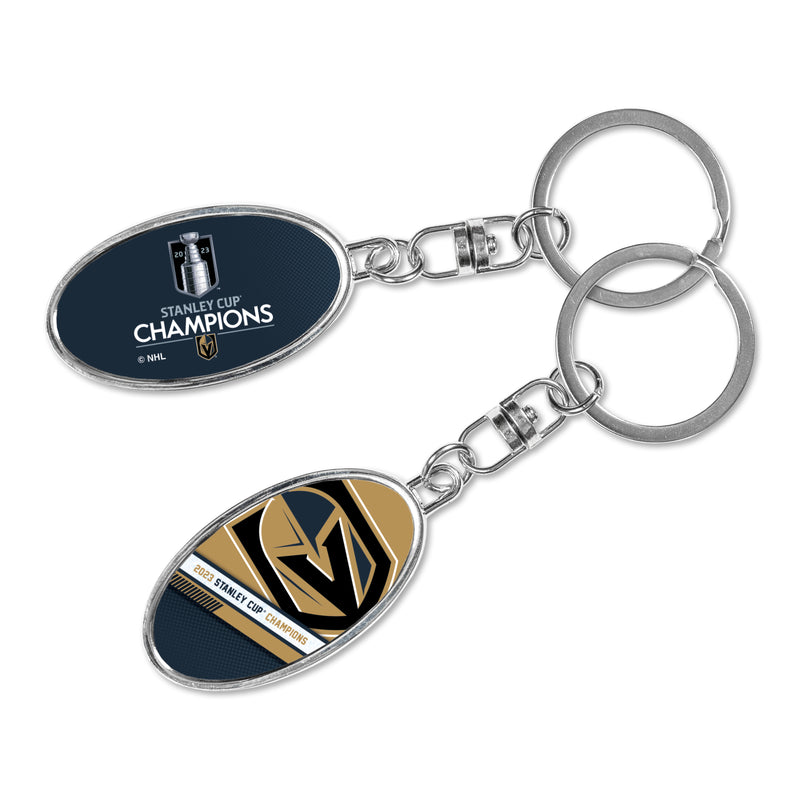 Vegas Golden Knights 2023 Stanley Cup Champions Metal Spinner Keychain