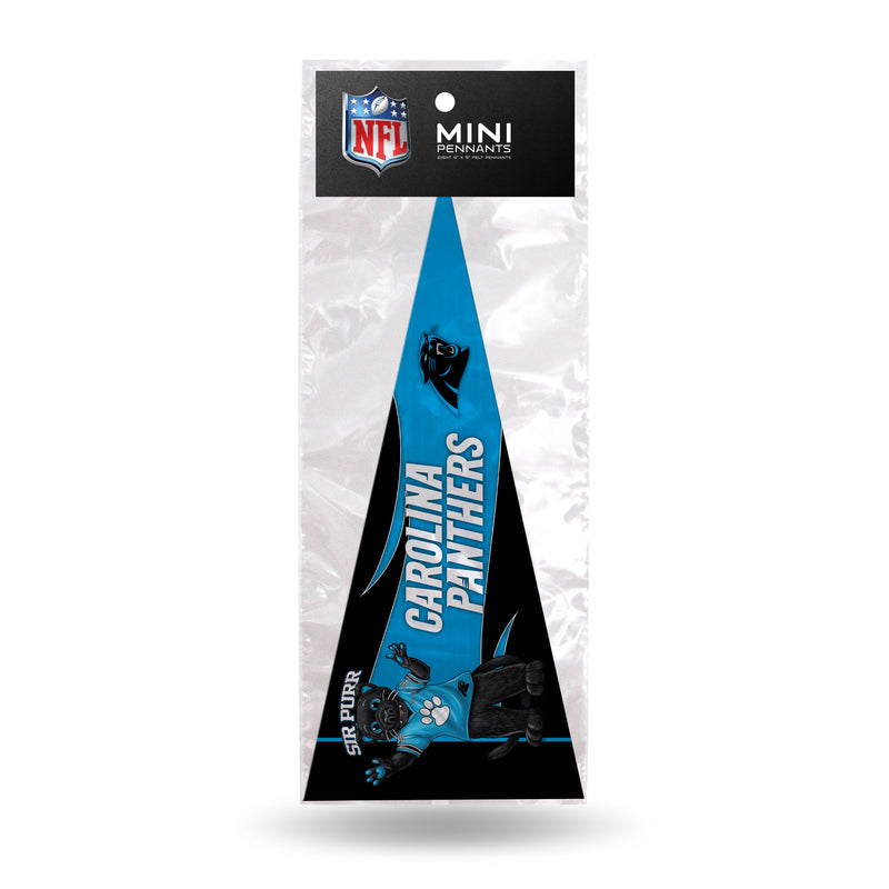 Carolina Panthers  Mascot 8 Pack Mini Pennant Set