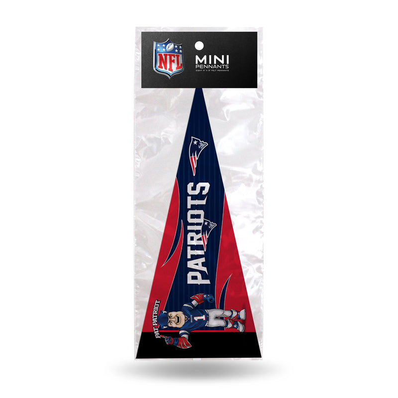 Patriots Mascot 8 Pack Mini Pennant Set