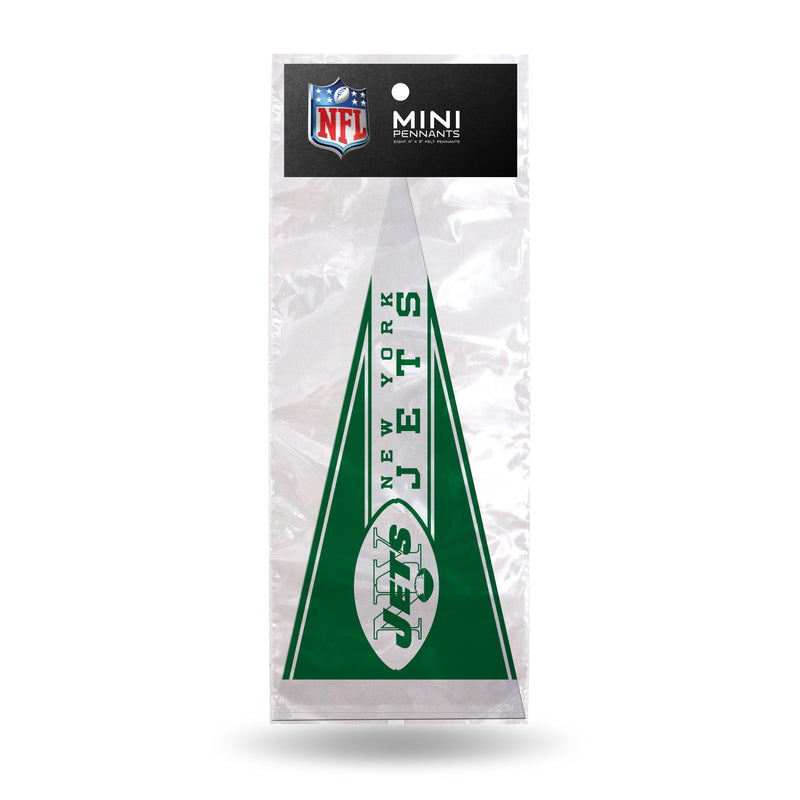 Jets Retro 8 Pack Mini Pennant Set