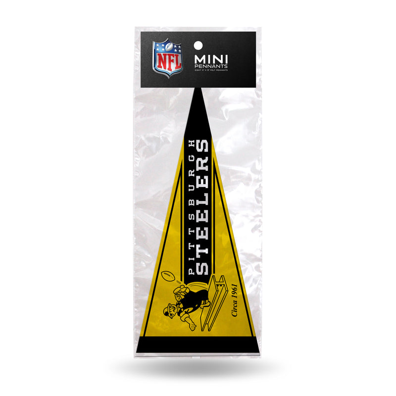 Steelers Retro 8 Pack Mini Pennant Set