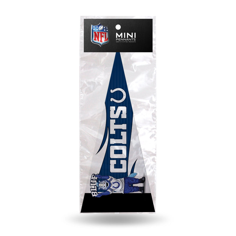 Colts Mascot 8 Pack Mini Pennant Set