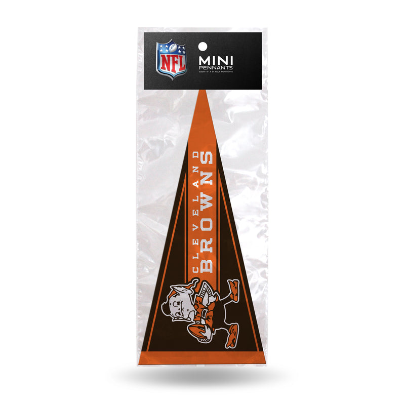 Browns Retro 8 Pack Mini Pennant Set