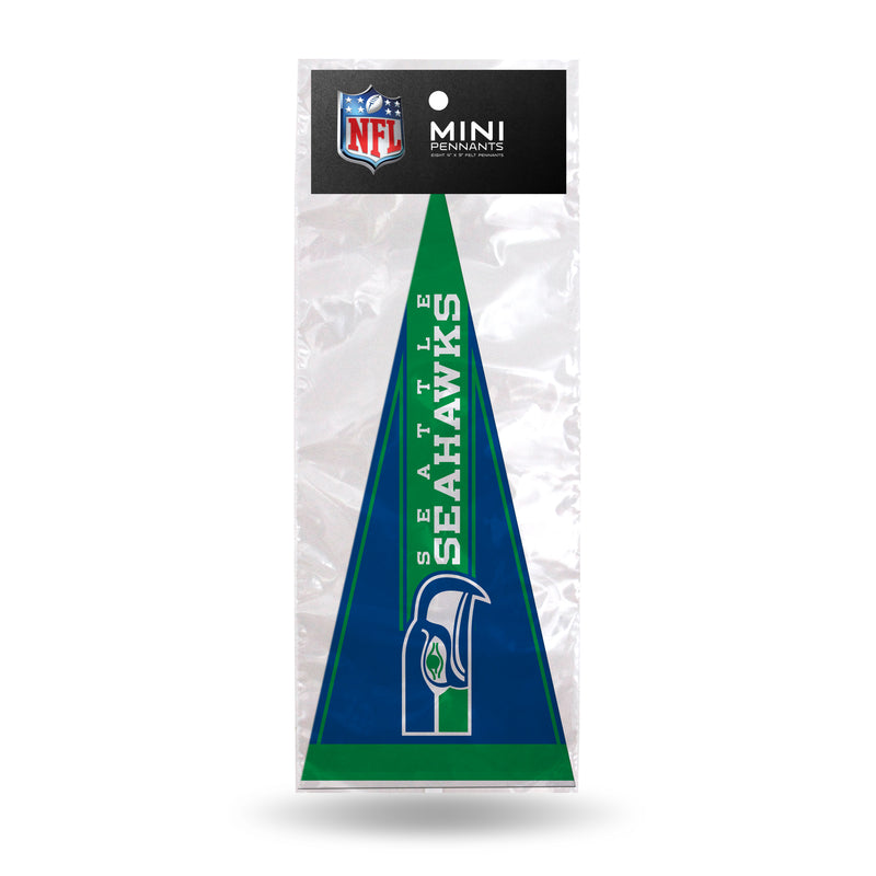 Seahawks Retro 8 Pack Mini Pennant Set