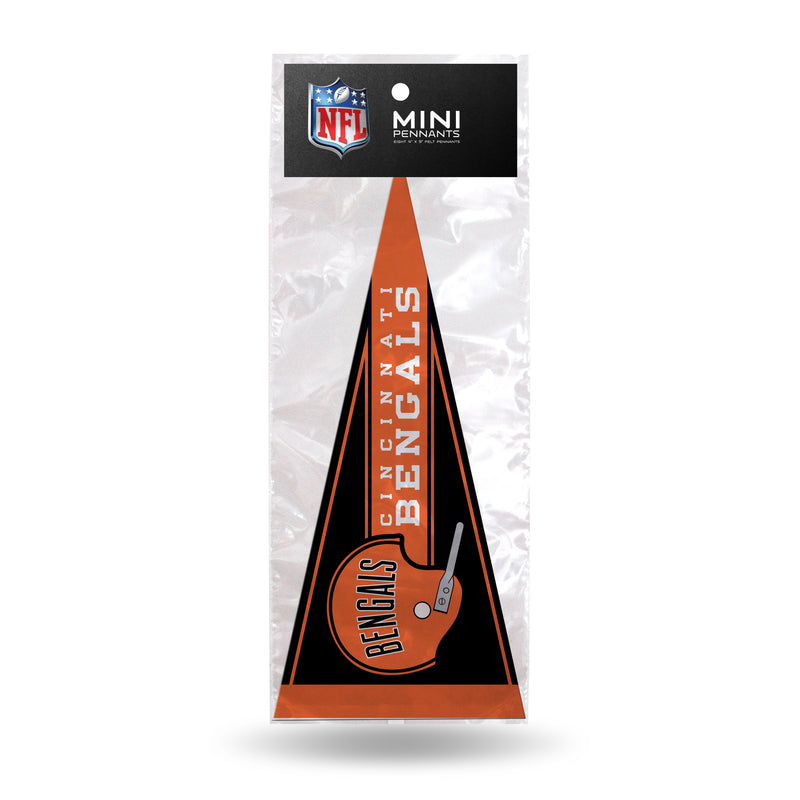 Bengals Retro 8 Pack Mini Pennant Set