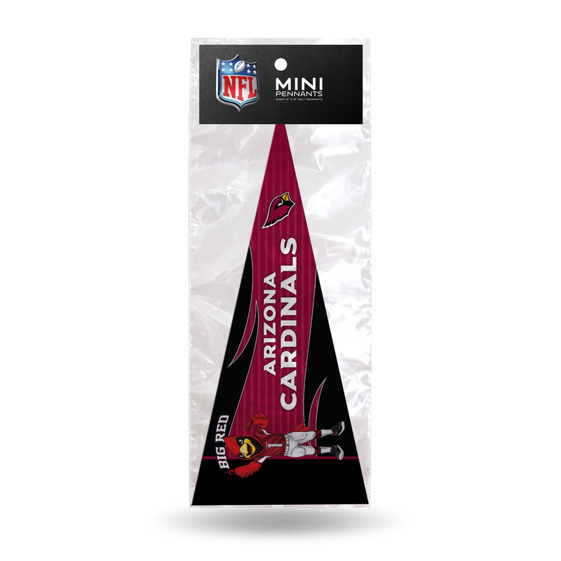 Arizona Cardinals Mascot 8 Pack Mini Pennant Set