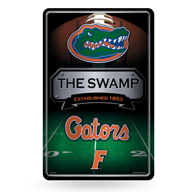 Florida University 11X17 Large Embossed Metal Wall Sign