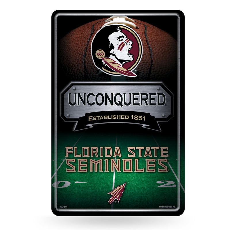 Florida State 11X17 Large Embossed Metal Wall Sign