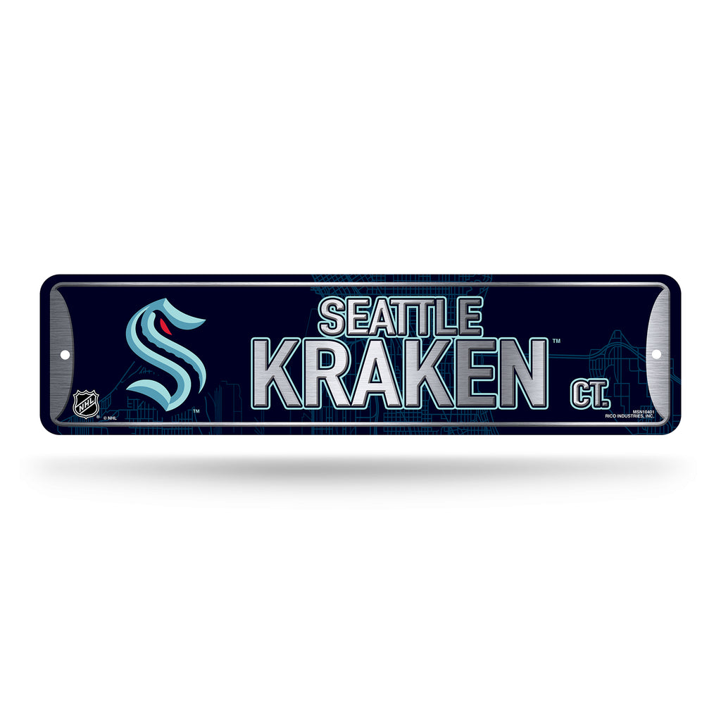 Seattle Kraken Street Sign