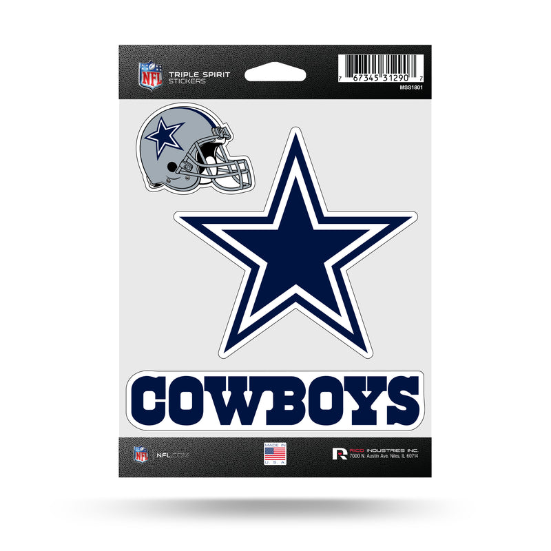 Cowboys Triple Spirit Stickers