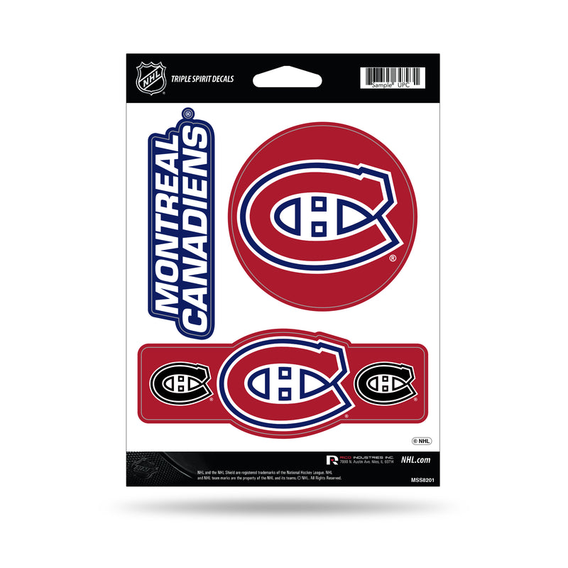 Canadiens Triple Spirit Stickers