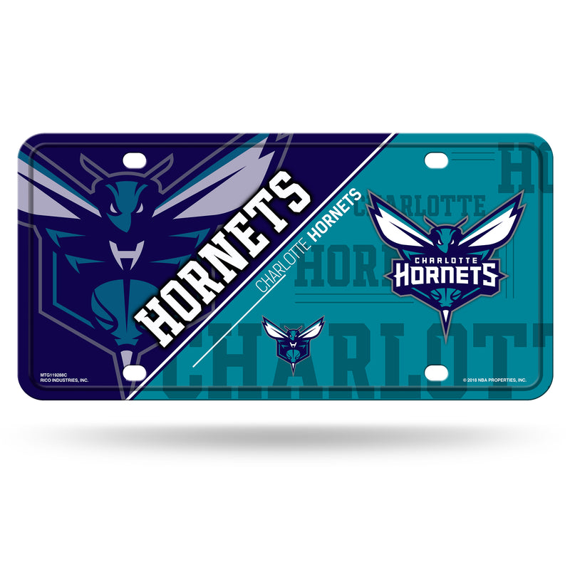 Hornets Split Design Metal Tag