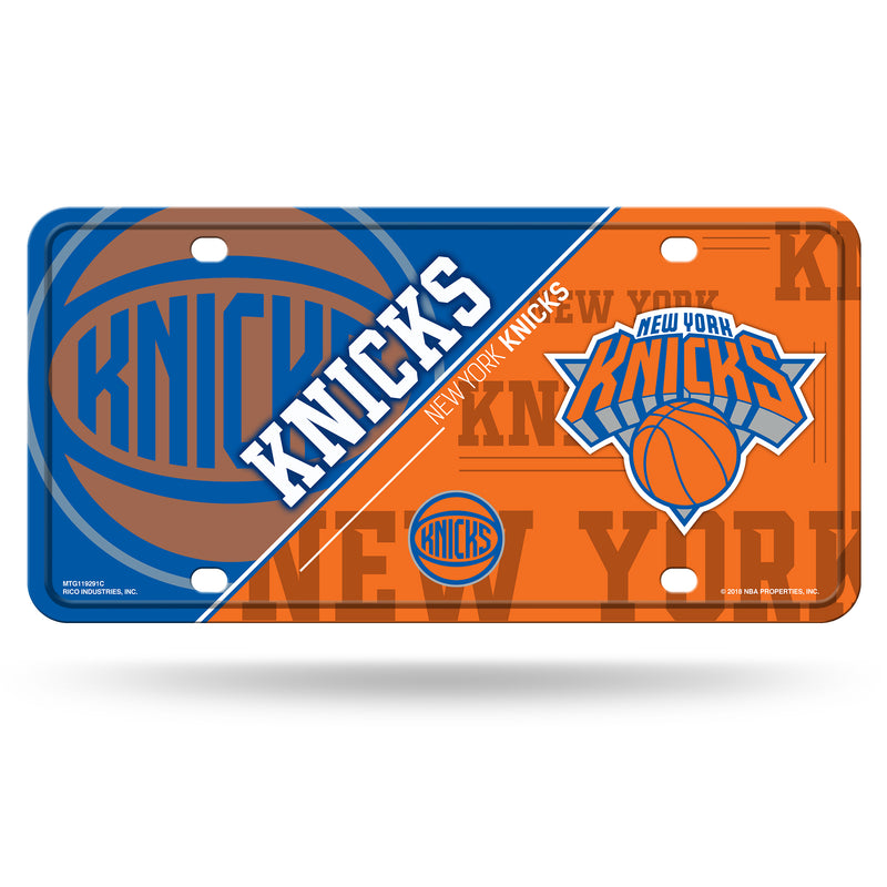 Knicks Split Design Metal Tag