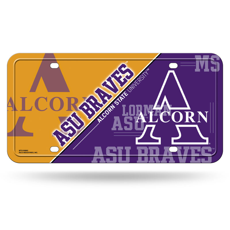 Alcorn State Metal Auto Tag