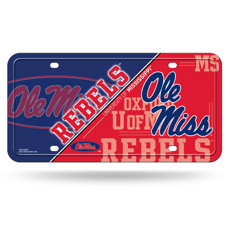 Ole Miss New Logo Metal Tag