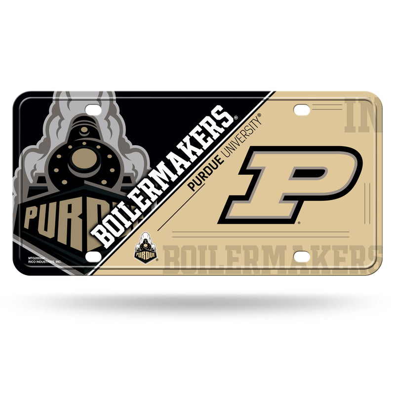 Purdue Train Front View Metal Tag