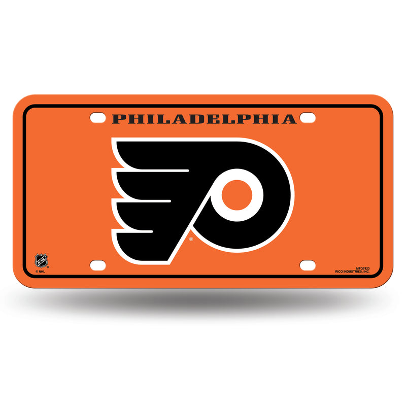 Flyers Logo/City Metal Tag Orange