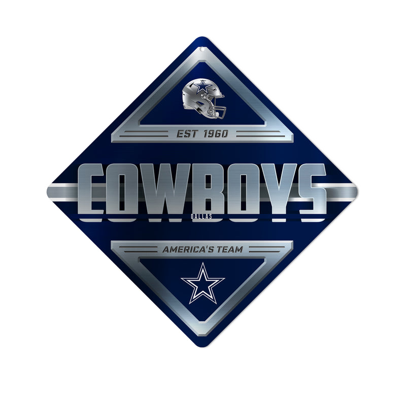 Cowboys Metal Wall Sign 16.5 X 16.5