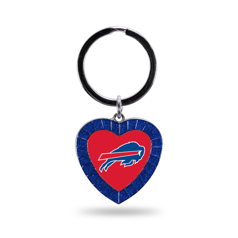 Bills Royal Rhinestone Heart Keychain