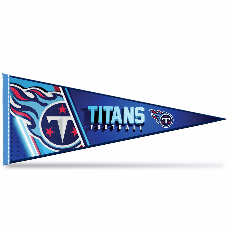 NFL Rico Industries Tennessee Titans 12" x 30" Soft Felt Pennant - EZ to Hang