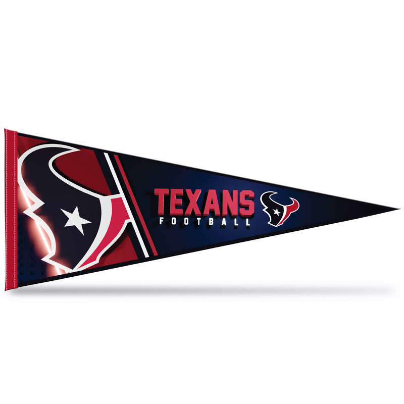 NFL Rico Industries Houston Texans 12" x 30" Soft Felt Pennant - EZ to Hang