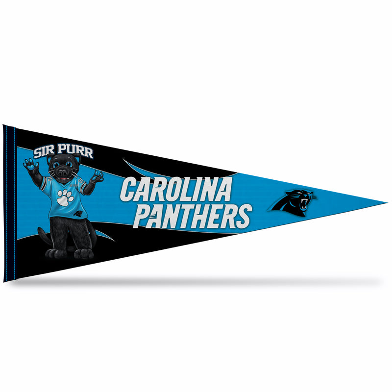 NFL Rico Industries Carolina Panthers 12" x 30" Soft Felt Pennant - EZ to Hang