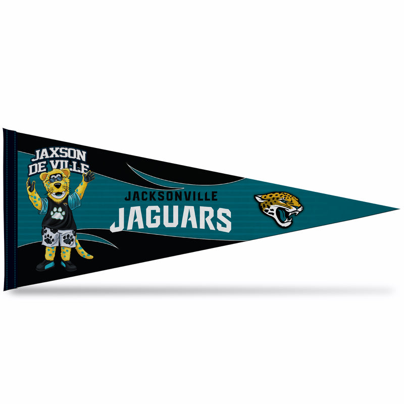 NFL Rico Industries Jacksonville Jaguars 12" x 30" Soft Felt Pennant - EZ to Hang