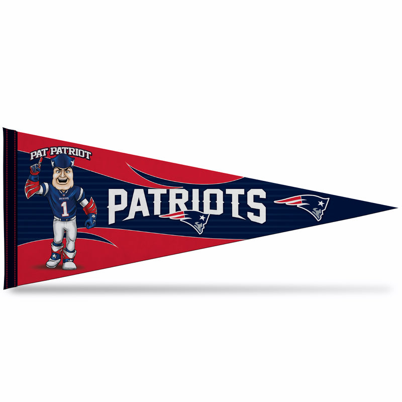 NFL Rico Industries New England Patriots 12" x 30" Soft Felt Pennant - EZ to Hang