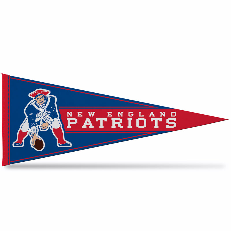 NFL Rico Industries New England Patriots 12" x 30" Soft Felt Pennant - EZ to Hang