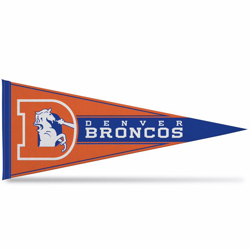 NFL Rico Industries Denver Broncos 12" x 30" Soft Felt Pennant - EZ to Hang