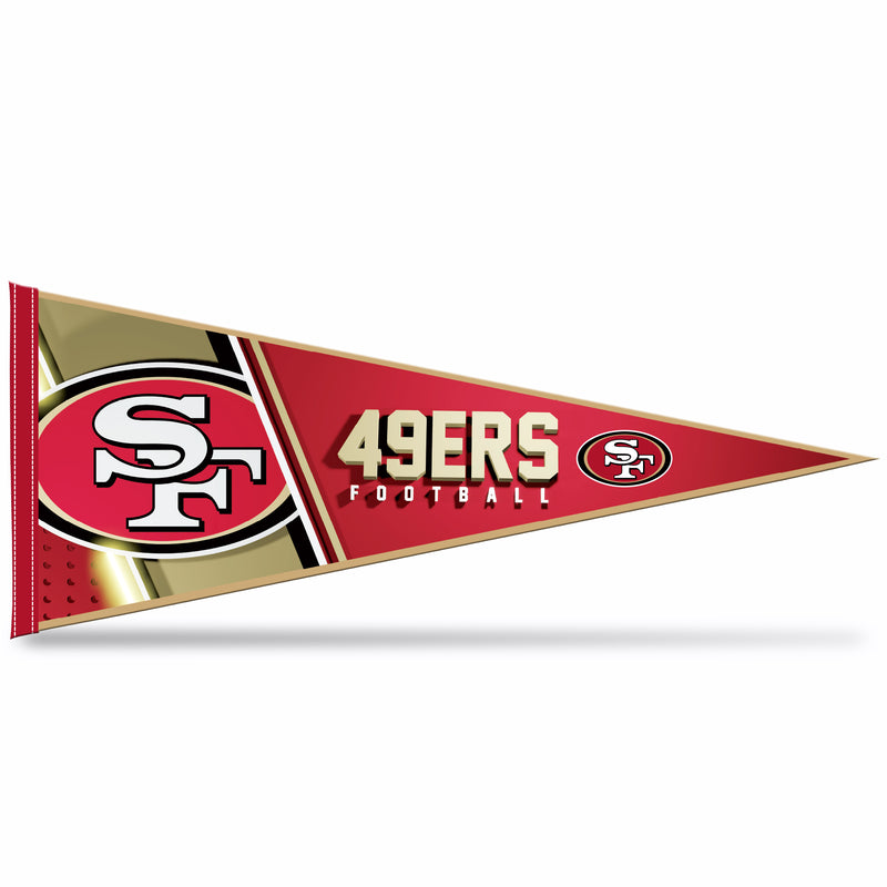 NFL Rico Industries San Francisco 49ers 12" x 30" Soft Felt Pennant - EZ to Hang