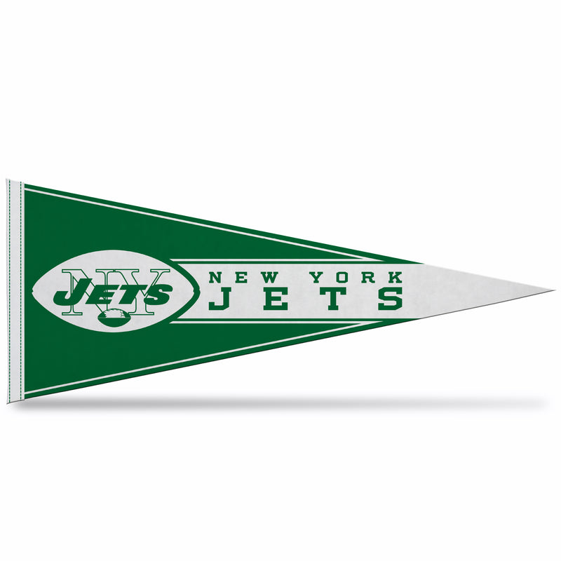 NFL Rico Industries New York Jets 12" x 30" Soft Felt Pennant - EZ to Hang